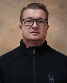 Jon Renninger in a black zip up shirt